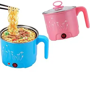 PURAM Electric Multifunction Cooking Pot 1.5 Liter Multipose Cooker Steamer Cook pot for Cook Noodles/hot Pot/R