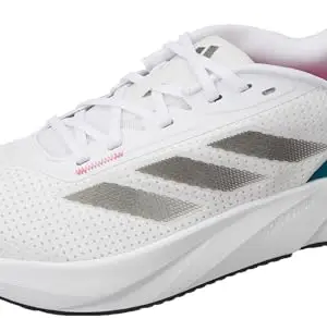 adidas Womens Duramo SL W FTWWHT/NGTMET/PNKFUS Running Shoe - 4 UK (IF7890)