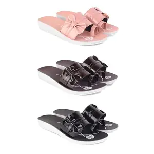 Women's Comfortable Sandal,Casual Lightweight Sandal for Everyday Wear | CL-(COMBO-3)-1988-1987-1989-7