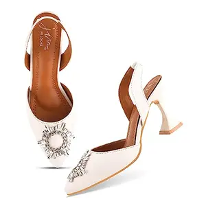 JM LOOKS Stylish Trending Kitten Heel Sandals For Womens & Girls