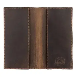 Hide & Drink, Leather Checkbook Cover, Minimalist Organizer, Everyday Accessories, Handmade Includes 101 Year Warranty :: Bourbon Brown