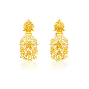 arch fashion Traditional Micron Gold Plated South Screw Back Stud Earrings For Women And Girls ERG2259