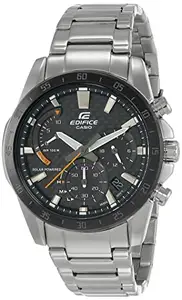 Casio Edifice Solar Chronograph Analog Black Dial Men's Watch - EQS-930DB-1AVUDF (EX533)