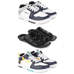 DRACKFOOT Men's Sports Shoes | Lightweight Stylish & Easy to Wear for Men'sGR-(3-Combo)-1075-3126-1074-10 Multicolor