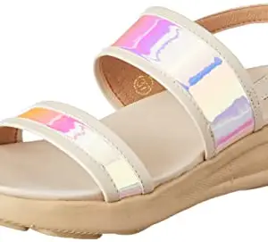 Inc.5 Women Beige Open Toe Platform Sandal