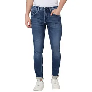 Spykar Low Rise Slim Fit Blue Jeans for Men (Size: 36)-MDACT1BD183_Dark Blue