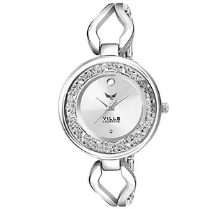 VILLS LAURRENS Diva White Collection Watch (VL-7010) for Women & Girls