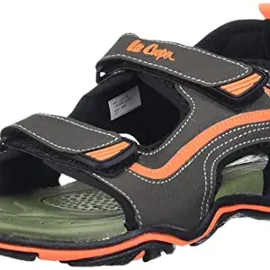 Lee Cooper mens Ankle-Strap Sandal, OLIVE, 9 UK (43 EU)