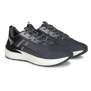 Aqualite Ocean-42 Running Shoes for Man, Active wear, Sports Shoes for Men Running Daily use, Idol for Walking, Jogging, Athletic Sports, Mesh, Lace-up, No Heel, Black Dark Grey Size 10