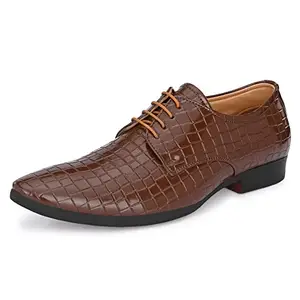 Centrino Formal Shoe for Men | Soft Cushioned Insole for All-Day Comfort | Stylish & Elegant Design | Perfect for Office, Business Casual & Formal Attire 8252-3_TAN_8