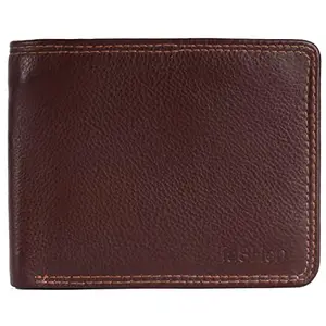 FASHEN Brown Leather Wallet for Men | Wallets Men with RFID Blocking | Mens Wallet
