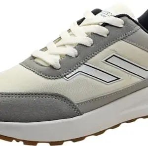 TRV Grey Running Man Soft Cushion Lace Up Stylish Regular Wear Walking Footwear Light Weight Sports Shoe for Men Running-10 Kids UK (Coco-Fighter-3)