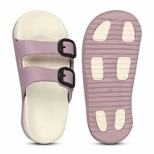 Women's Classic Ultra Soft EVA Flip Flops with Cushion Footbed Summer Design to Fit Flat For Women & Girls Waterproof & Everyday Use Open-Toe Slippers for Home & Outdoor (Purple, 7uk)