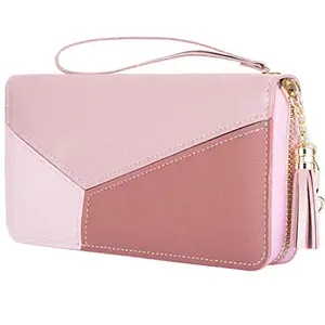 Valerie Wallet for Women Wallet for Girls | Zipper Women Wallets Leather Credit Card Holder (Pink)