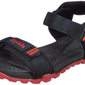 Aqualite Men MGS-702 Sandal, Black/Red, 8 UK/India