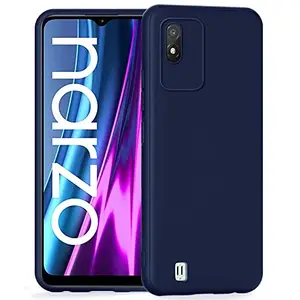 CSK Back Cover Realme Narzo 50i Scratch Proof | Flexible | Matte Finish | Soft Silicone Mobile Cover Realme Narzo 50i (Blue)