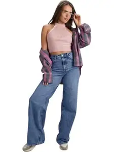 KOTTY Women’s Straight Fit High Rise Denim Jeans Trendy Comfortable Stylish Fashion