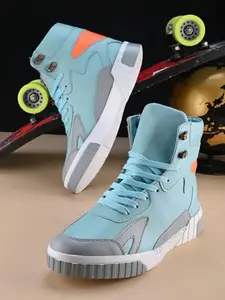 WOAKERS Mens Synthetic Leather Comfortable and Stylish Casual Shoes (Multi, 6) (HR-034)