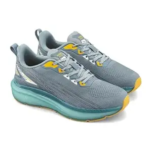 ASIAN Powerplay-36 Men’s Stylish Sports Running Shoes with Arch Support, High Grip TPR | Side TPU Support, Jacquard Knit Upper & Memory Foam Cushion for Daily Training
