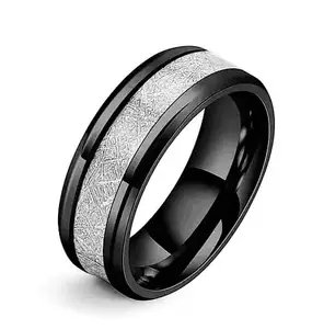 Amaal Silver Rings for Men Combo Boys Boyfriend gents friends girls mens Platinum ring for men Black Ring for Boys Stainless Steel finger Rings Stylish Fashion thumb band set A464_17