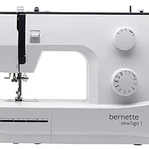 Bernette Sew & Go 1-70 Watt - 40 Stitch Functions - 10 Stitch Designs Automatic Zig-Zag Electric Sewing Machine With Accessory Kit : Swiss Design by BERNINA Switzerland (White and Black)