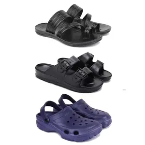 DRACKFOOT Men's Sandals | Lightweight Wear| Stylish & Easy to Wear For Men'S GRT-SAN-(COMBO-3)-3152-3115-3121-7