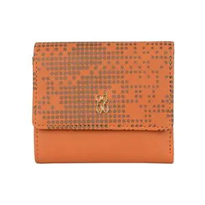 Baggit Womens Lzxe Wrick 3T5 3 Fold Wallet- Orange