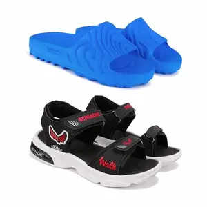 BERSACHE Lightweight Stylish Sandals for MenZ-Combo(PR)-6048-2018 Multicolor