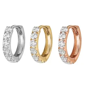 VAMA FASHIONS Gold Silver Rosegold Crystal Stone Piercing Pierced Nose Ring Pin Hole Type Nosepin for Women & Girls