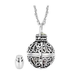 VELURA SYDL Cremation Urn Necklace Ashes Memorial Keepsake Pendant Gift Silver| Necklaces & Pendants| Fashion Jewelry