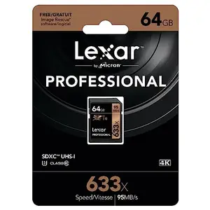 Lexar Professional 633x 64 GB SDXC UHS-I Card