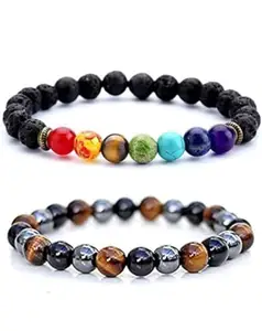 Spiritual Healing Bracelets, Talisman Beads & Stones, Positive Energy Meditation Bracelet Set for Men and Women
