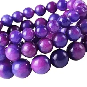 SPIRITUALCART Sugilite Bead Bracelet For Men & Women Strechable Wrist Bracelet For Fashion & Jewelry Purpose Purple Gemstone Original Certified By IGL Lab