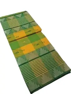 Stylis Yellow Green Cotton Tant Saree For Womens