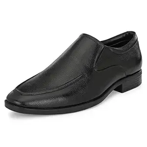 Burwood Men BWD 400 Black Leather Formal Shoes-9 UK (43 EU) (BW