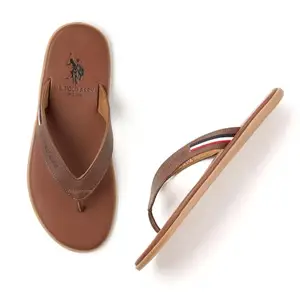 U.S. POLO ASSN. Mens WANOR 2.0 Brown Slipper/Sandal - (UK10) (US11) (2FD24803K04)