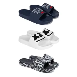DRACKFOOT Men's Sandals | Lightweight Wear| Stylish & Easy to Wear For Men'S GR-SAN-(3-COMBO)-1588-3030-3103-8