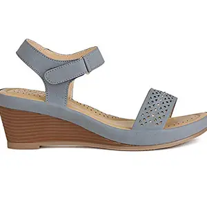 Bata Women's Erica Blue Fashion Sandals-6 UK (39 EU) (6619982)