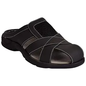 Ajanta Men's Black Outdoor Sandals - 7 UK (41 EU) (CG0899)