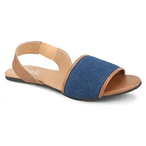 Chalk Studio Women's La Belle - Sandals Blue Fashion Sandals - 6 UK/India (39.5 EU) (S-034_6)
