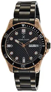Daniel Klein Stainless Steel Analog Black Dial Men's Watch-Dk11926-4