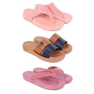 Women's Comfortable Sandal,Casual Lightweight Sandal for Everyday Wear | D_(COMBO-3)-1986-1981-1980-5-EURO-36