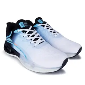 Lancer Mens PLATINUM-41WHT-BLK White Running Shoe, 10