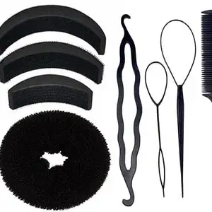 advancedestore Professional Braids Tools/Hair Styling Kits For girls and Women Hair Accessories -(1_DONUT_SET_OF_8)