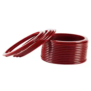 MAYA FASHION Maroon Plain Acrylic Bangle With Very Extra Large Size Elegant Extra Large Size Bangle | Perfect Fit for Plus Size banglesTrendy and Comfortable Fit for woman and girls | (Sku-ban1826)