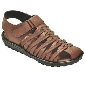 AJANTA Men Brown Outdoor Sandals-8 UK (42 EU) (GB0410)