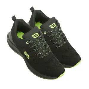 GO RIDE Garmin Black Green Sports Running Shoes for Men (Size 10 UK/Ind)