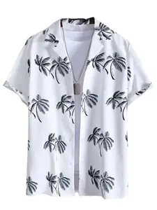 Leriya Fashion Men's Polycotton Regular Fit Casual Stylish Printed | Formal Printed Half Sleeve Shirt |Summer Button Down Shirts for Men