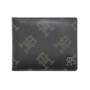 Tommy Hilfiger Men Rhodes RFID Protection Leather Passcase Wallet - Black