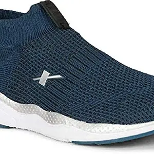 Sparx Men's Turkey Blue Silver Running Shoe (SM-484)